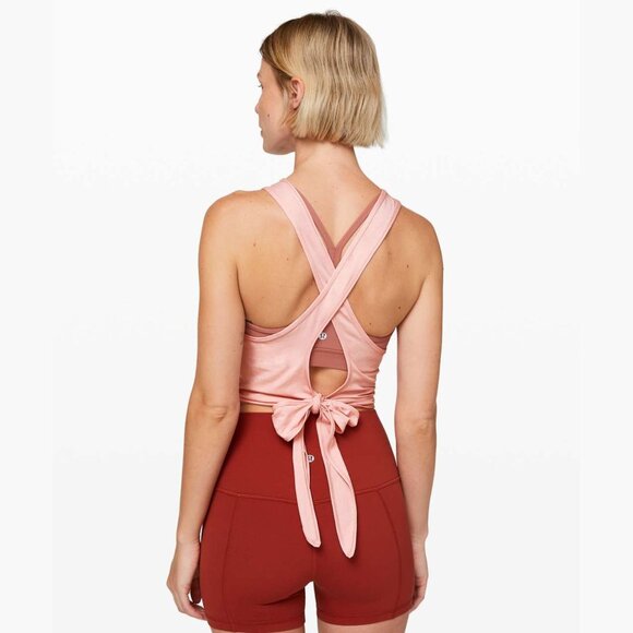Lululemon Faint Coral Turn to Tie Tank Top Size 4 - 2953 - Picture 5 of 10
